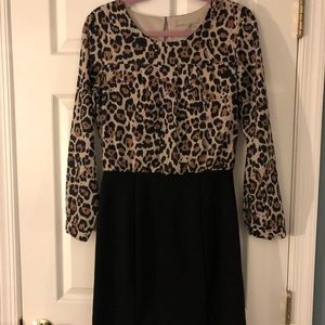 Banana Republic leopard suit dress, size: 6P